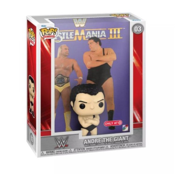 NEW WWE Cover Hulk Hogan vs Andre Funko Pop Figures in 11'' Case #3 & #4 - Picture 2 of 12